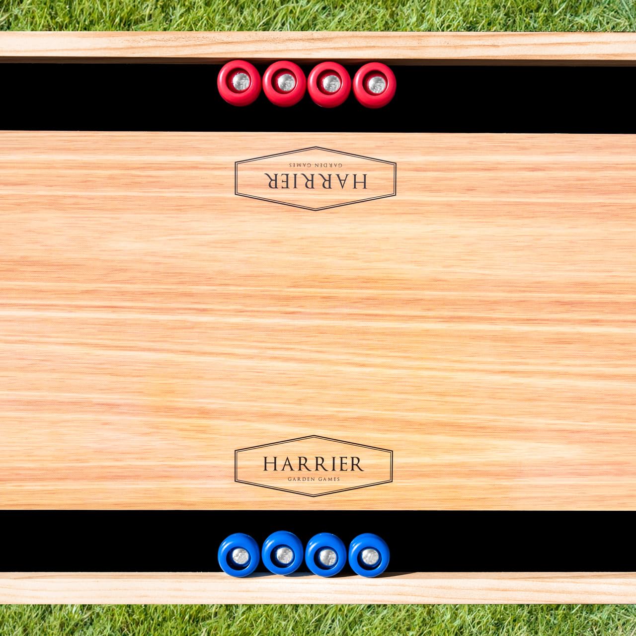 Harrier 2-in-1-Tisch-Curlingspiel und Shuffleboard-Brettspiele [115 cm x 33 cm] – Wendebrett für Unterhaltung im Innen- und Außenbereich