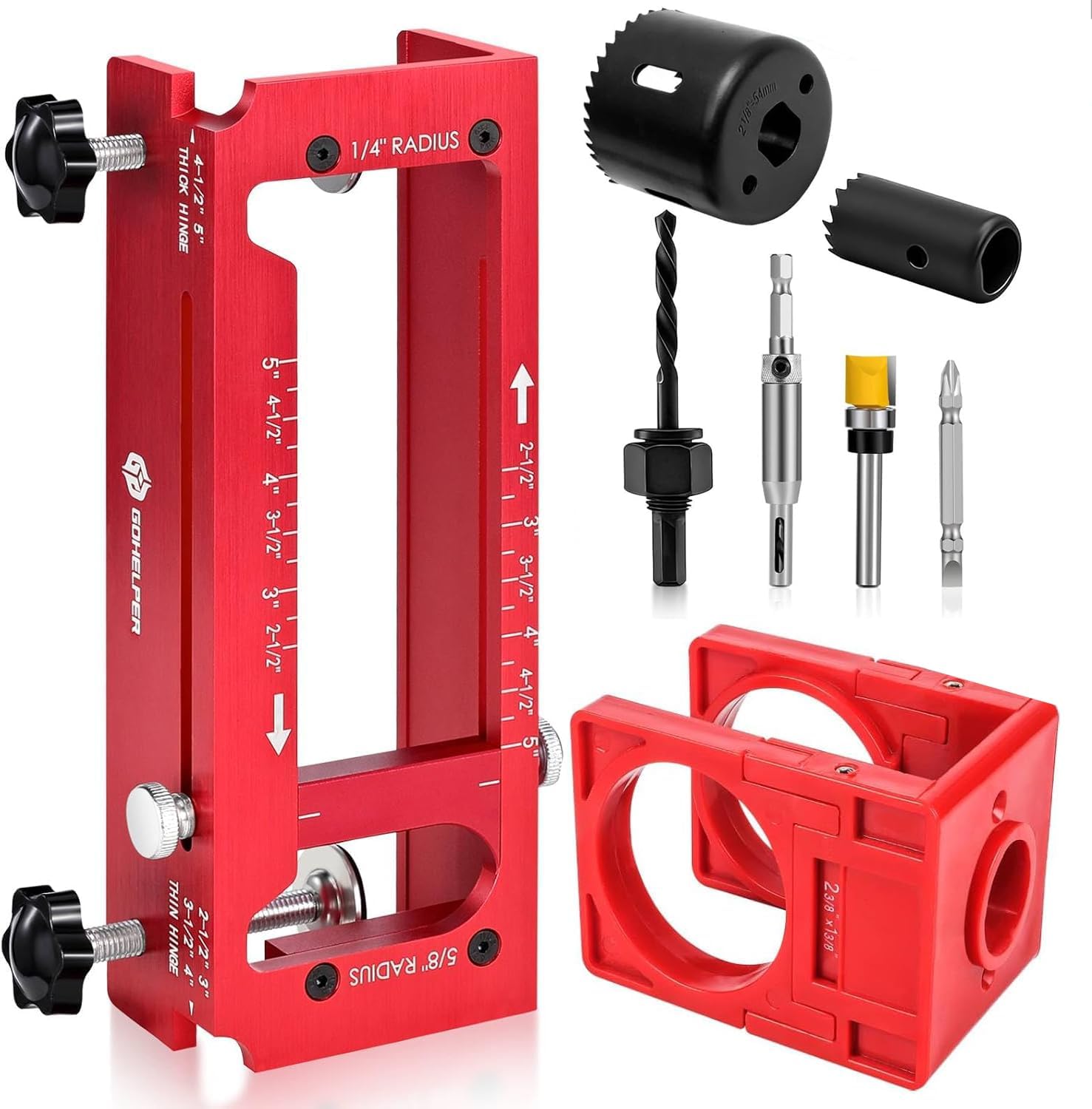 Door Hinge Jig and Door Lock Installation Kit