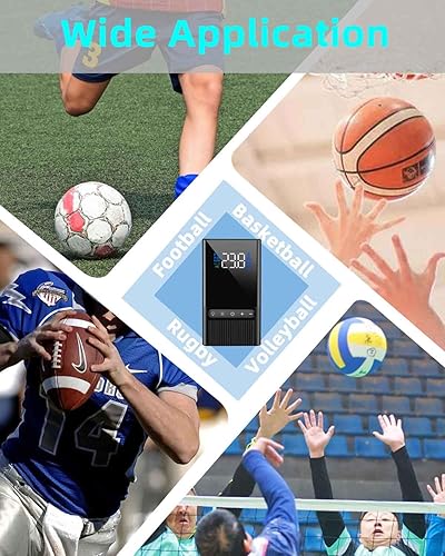 Miniatura 6 de E-ACE Inflador de neumáticos portátil para motocicleta, bomba de aire eléctrica inalámbrica para neumáticos de automóvil, bicicleta de bola con