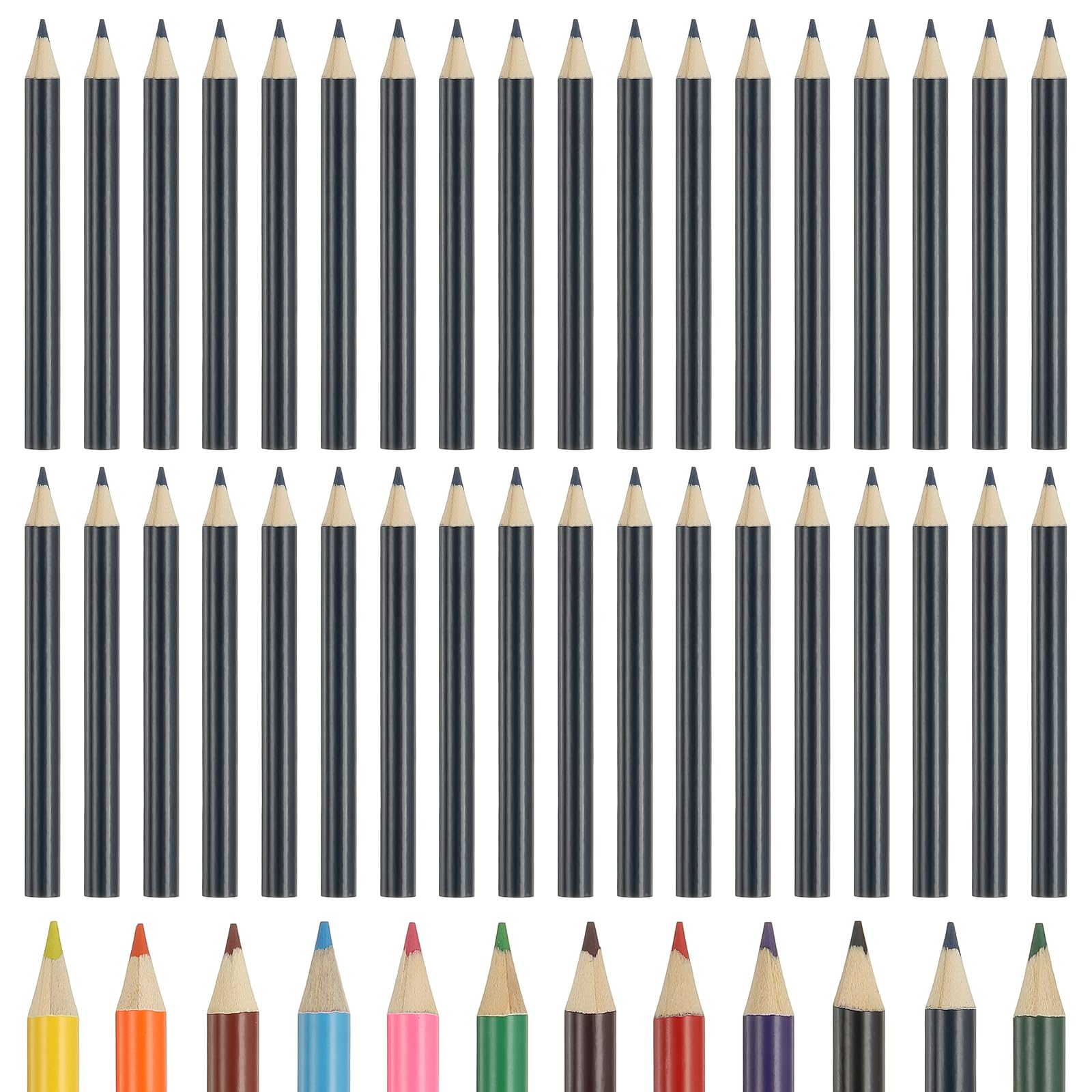 PATIKIL Colored Pencils, Dark Blue Color Cute Drawing Pencils with Oil-Based Cores Art Scrapbook Supplies for Adult Coloring Books Artists Beginners Drawing Sketching, 36 Pcs
