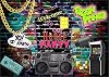 7x5ft 90s Backdrops Hip Hop Graffiti Backdrops 80's 90's Theme House Party Backdrop Retro Music Rock Punk Hip Hop Party Decorations F72