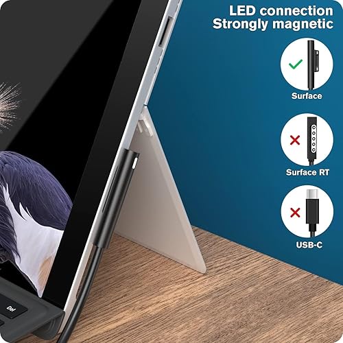 Miniatura 7 de Cargador Surface Pro de 65 W, compatible con Microsoft Surface Pro11 10 9 8 7+ 7 6 5 4 X compatible 1769 1867 1868 1872 1873 1943 1951 2036 Laptop7
