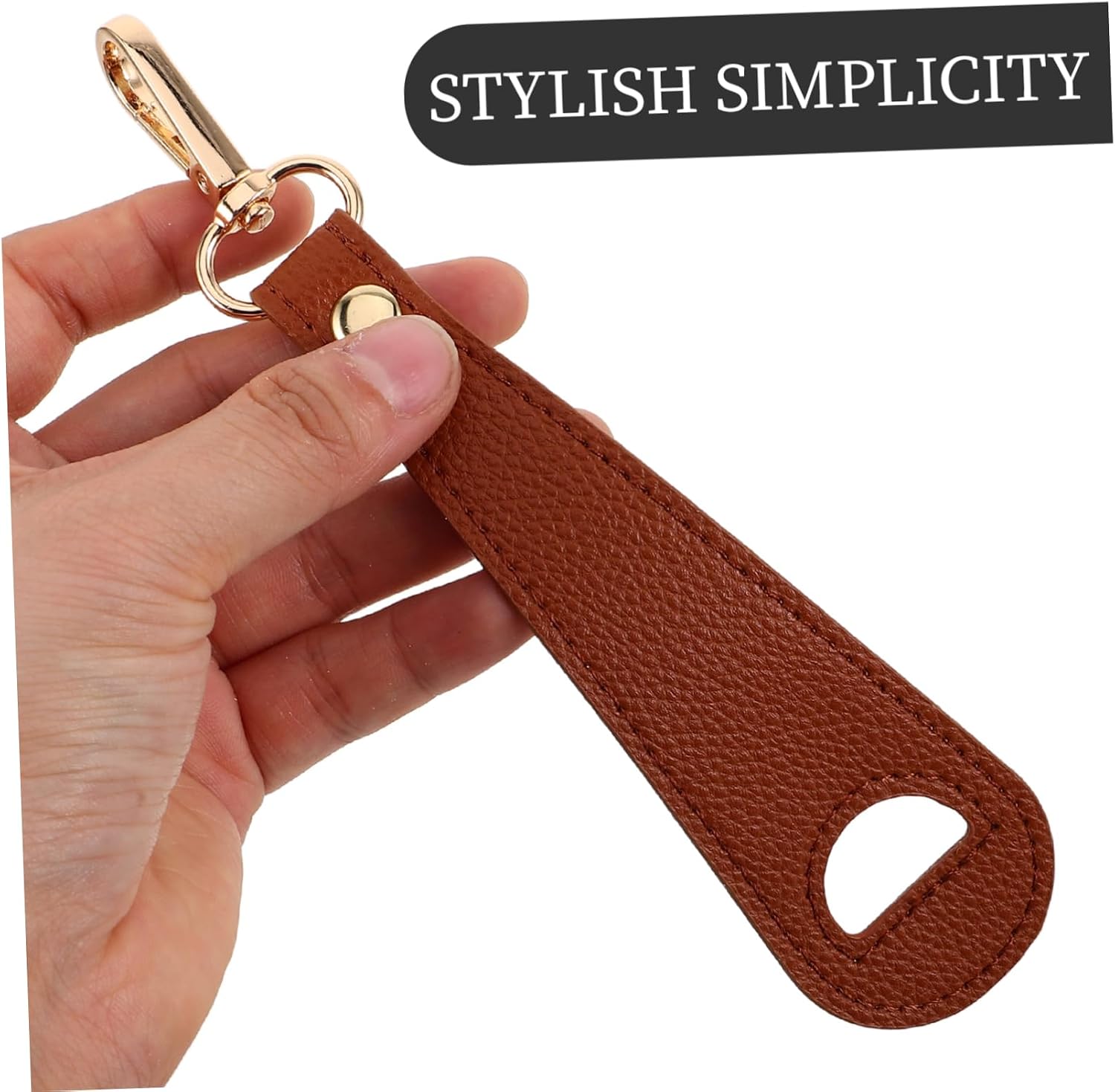 Holibanna Hat Clip for Travel Portable Pu Hat Holder Clip for Bags Backpack and Purse Minimalist Design Accessory for Outdoor Adventures image 3