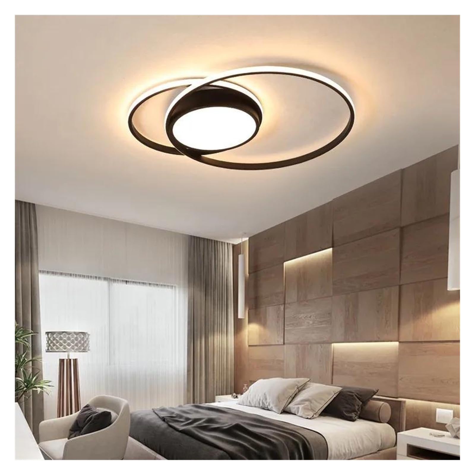 Lustre LED moderne cuisine salon appartement dimmable - 6