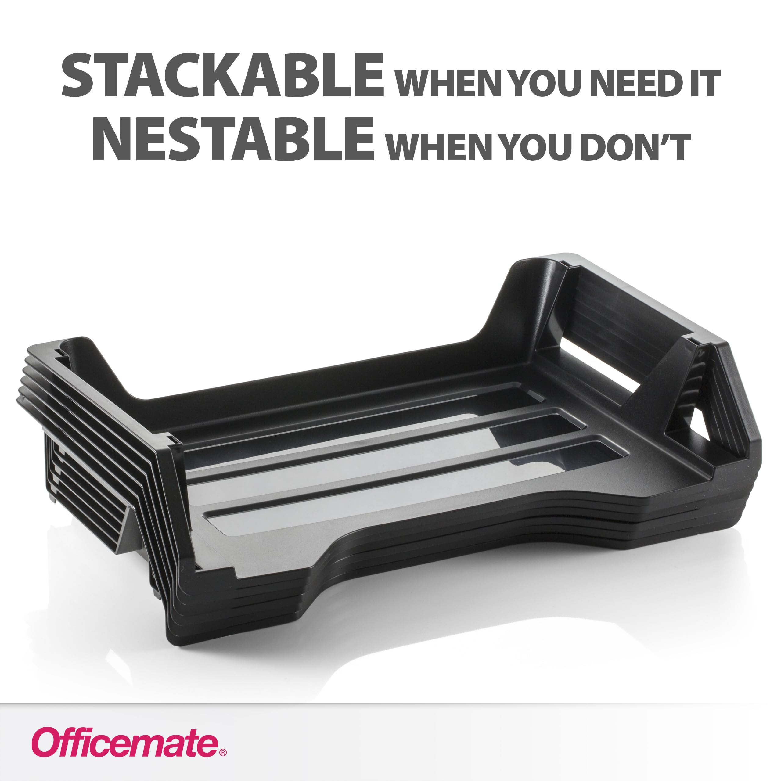 Amazon.com : Officemate Recycled Desk Tray, Side Load, 15 1/8 x 8