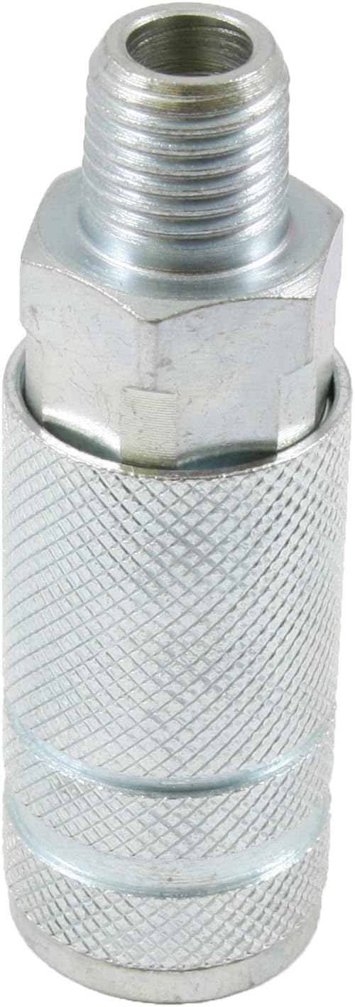 Forney 75525 Air Fitting Coupler, Lincoln Style, 1/4-Inch-by-1/4-Inch Male NPT