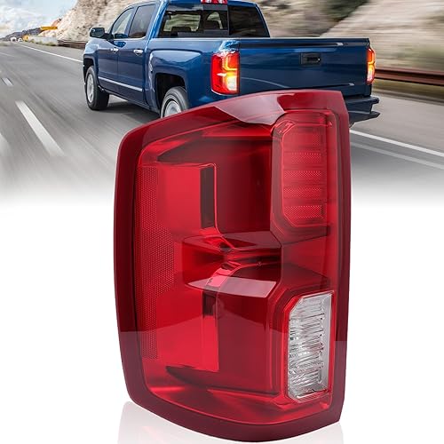 Miniatura 8 de Conjunto de luz trasera compatible con Chevy Silverado 1500GMC Sierra 1500 2016 2017 2018 lámpara trasera LED 84288719 lado derecho del pasajero