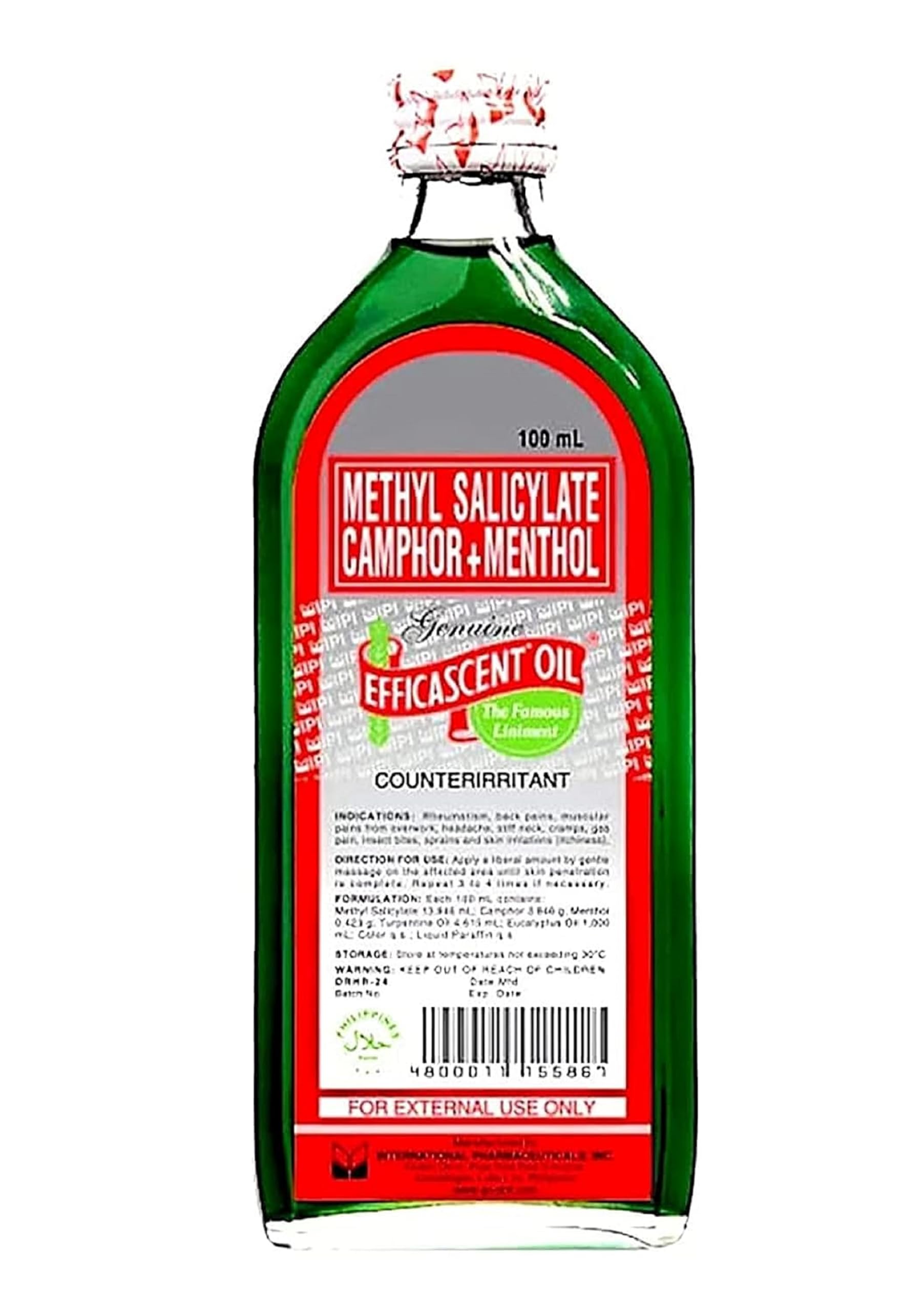 HANI PO™ Efficascent - 100ml, METHYL SALICYLATE CAMPHOR + MENTHOL - Made in Philippines - Pack of 1 (B0CR1DHWJM) Amazon Price History, Amazon Price Tracker