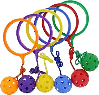 NIOMICO Niños Anillo Skip Ball Ring Coordinación de Juguete Fitness Sports Ball para niños Niñas 6 PCS Jugar el Anillo de Salto