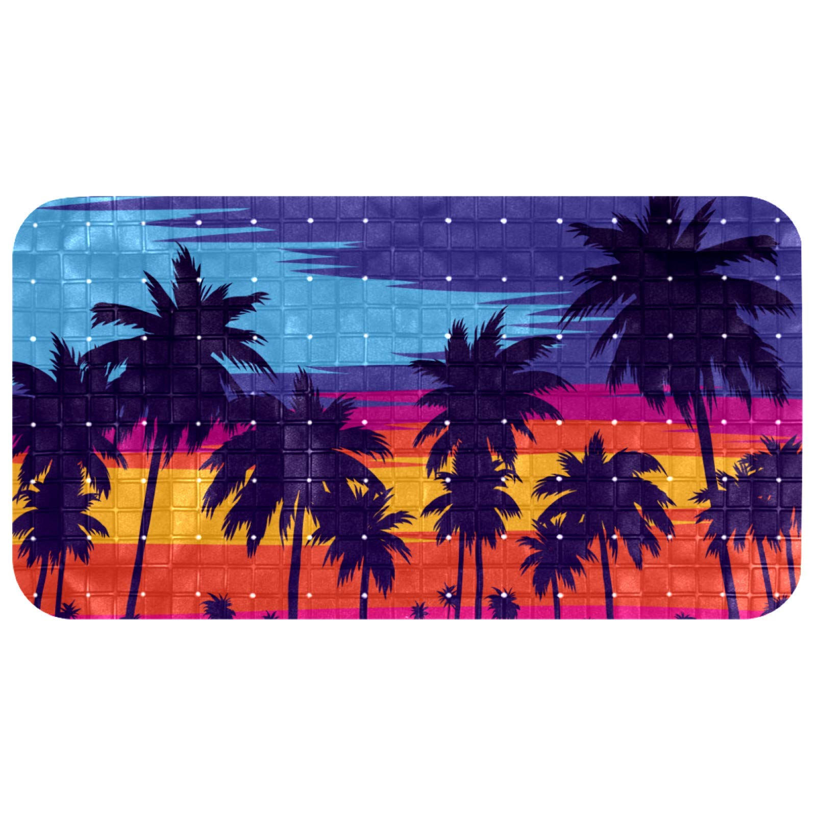 Tapis de bain bébé 35x67 cm antidérapant pour le rituel du soir
