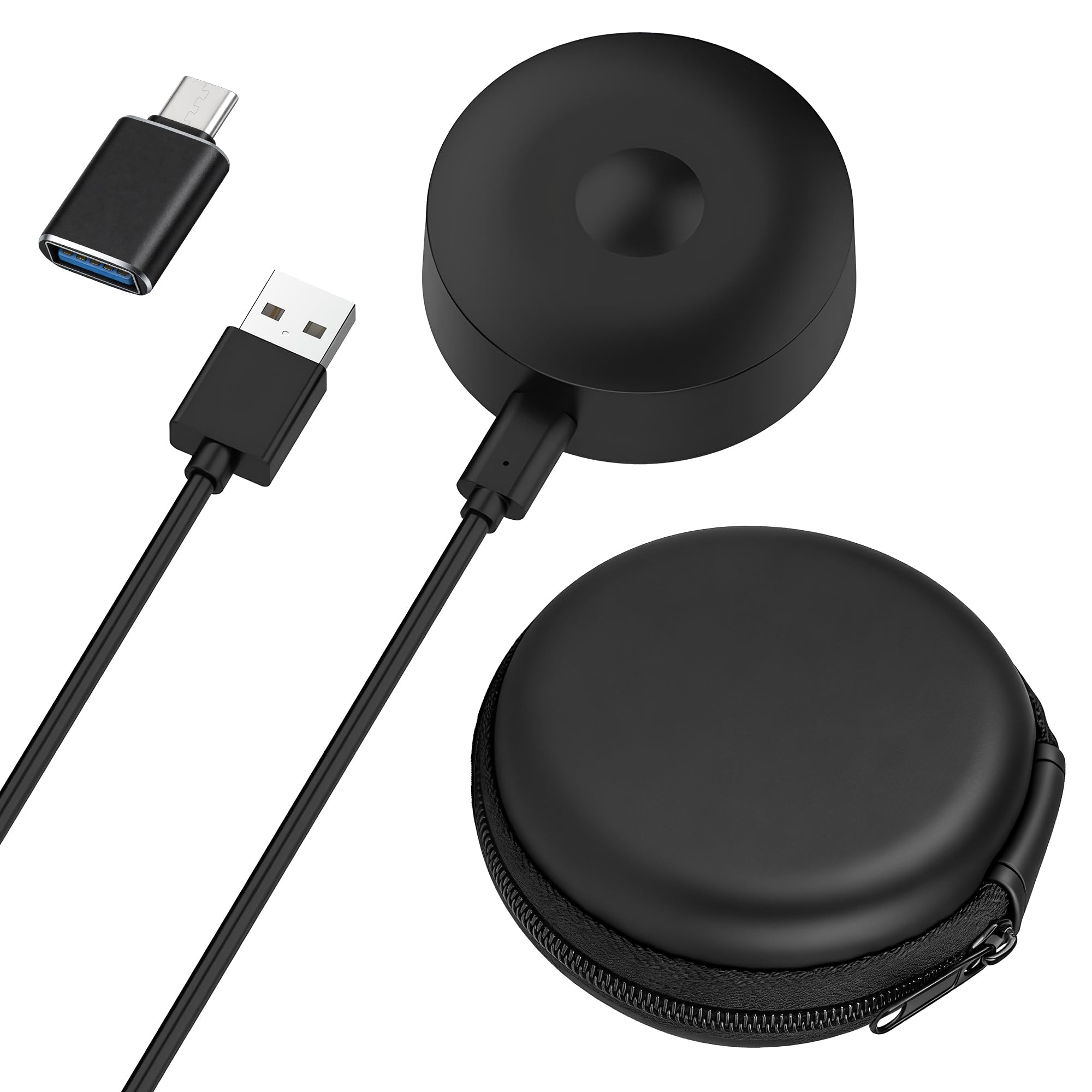 Caricabatterie per Spazzolino Elettrico Compatibile con Braun Oral-B iO10 iO9 iO8 iO7, Stazione di Ricarica Magnetica per Oral-B IO, con Adattatore USB-C e Custodia, IPX7 impermeabile