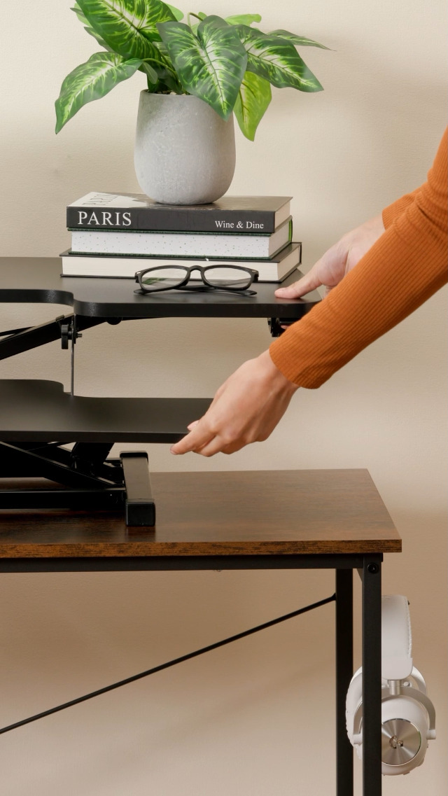 Amazon.com: FLEXISPOT 28'' Black Height Adjustable Standing Desk