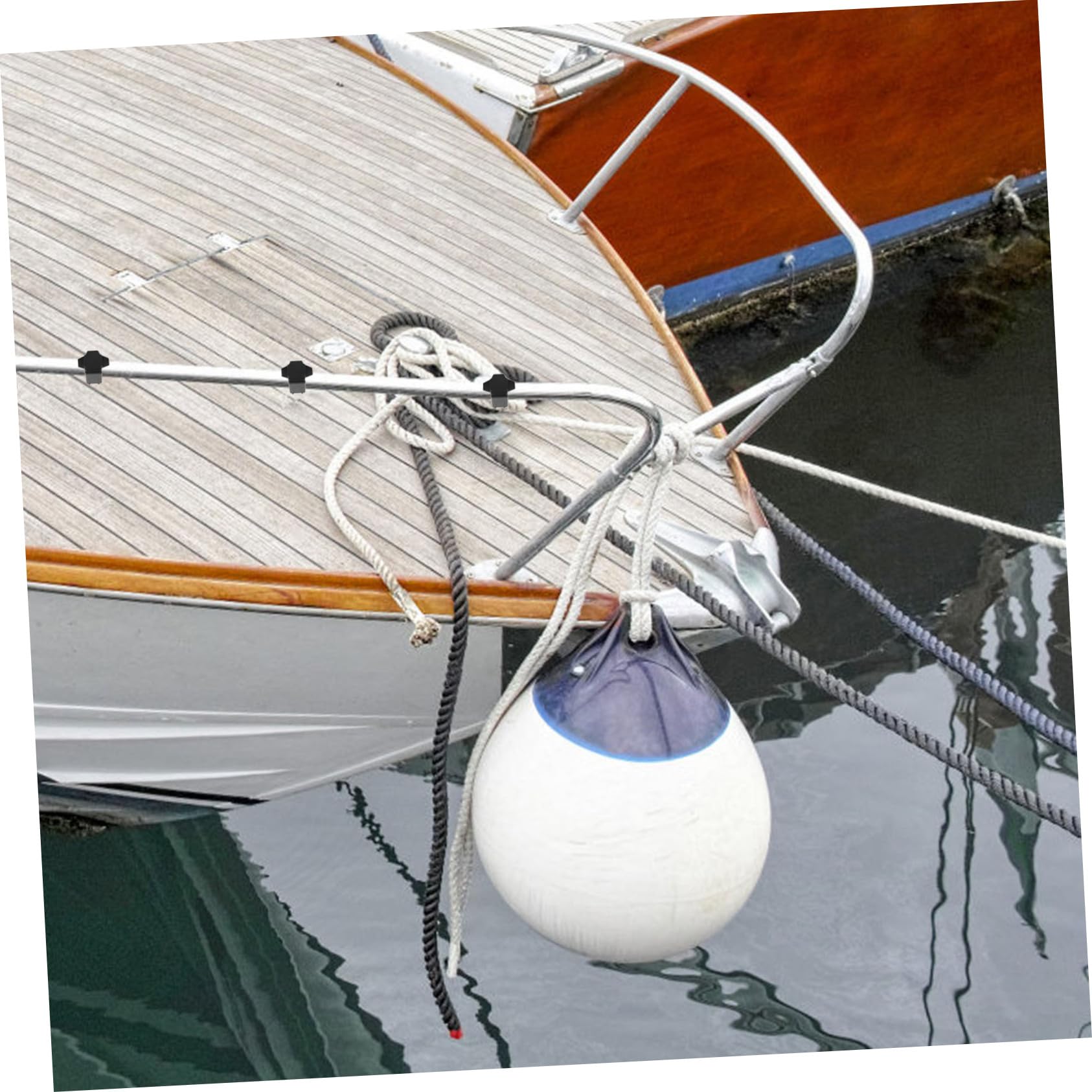GAROZATION Replacement Boat Accessory Anti-Collision Ball Buckle Float Marine Fending Hanger Yacht Fending Hook