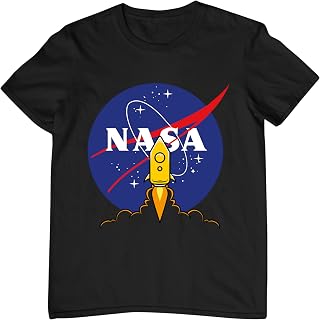 TeeSlix NASA Cotton Boys t-Shirt, Teenagers | Soft, Premium Fabric | Regular Fit T-Shirt for Boys, Girls | Space Rocket De... Price In India