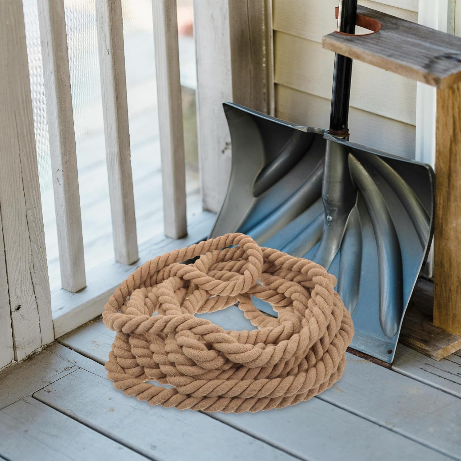 VICASKY Nautical Rope for Crafts Tough Hemp Handrail Rope for Garden Boat and DIY Projects