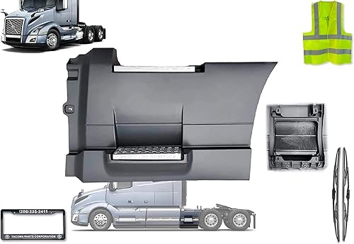 Kozak Panel de carenado lateral trasero de repuesto para lado izquierdo del conductor 37" (95 cm) con escalones y marco Compatible con el logotipo