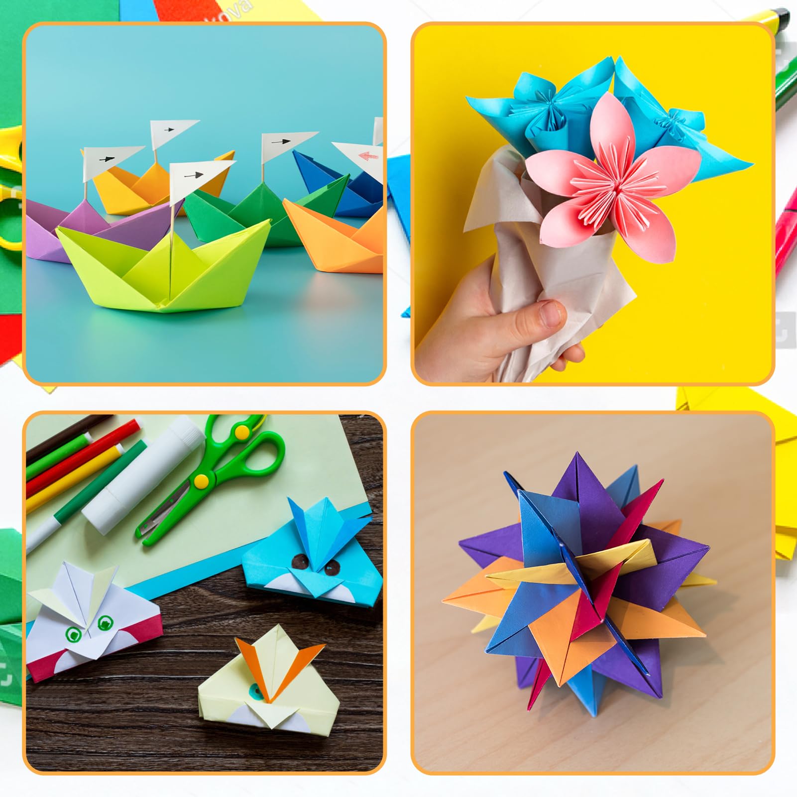 CARTA PIEGHEVOLE ORIGAMI Giapponese 6" (15 Cm) Washi Chiyogami Set Assortiti ... EUR 29,60 - IT