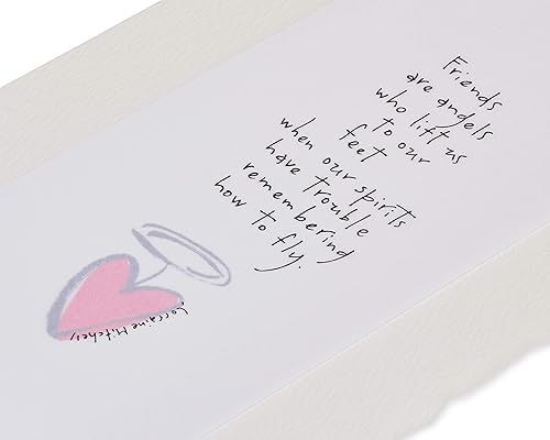 Miniatura 5 de Papyrus Tarjeta de amistad religiosa (Friends Are Angels) (paquete de 2)