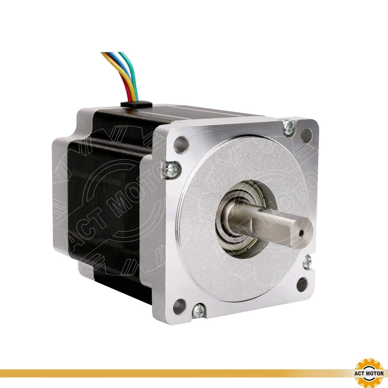 DE-SHIP FREE 1PC 34HS9456 Nema34 Motore passo-passo 99 mm 7.7 Nm (1090oz-in) 5.6A dual flat shaft Φ14 mm Bipolar 1.8° CNC OEM ACT MOTOR GmbH