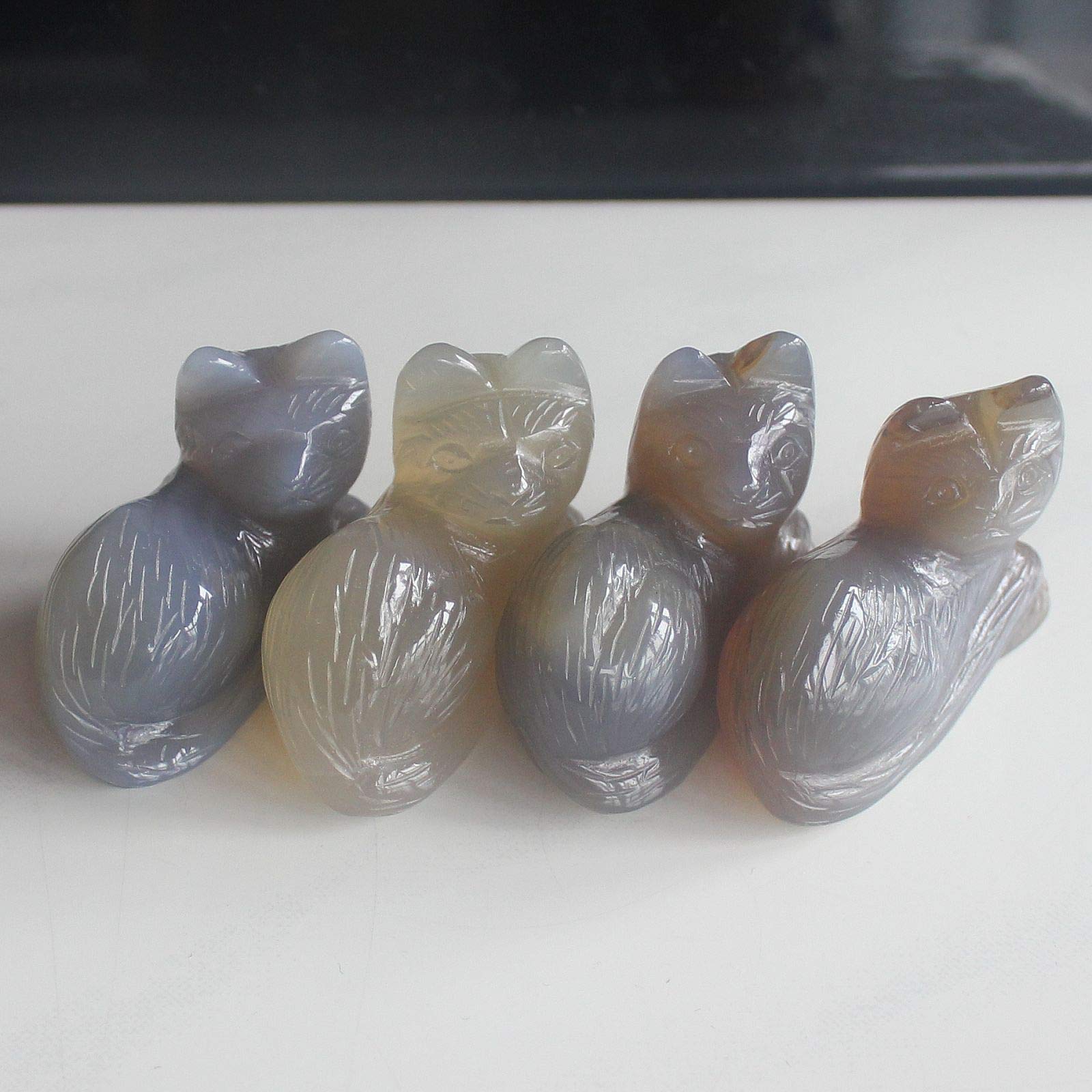 天然石　瑪瑙の立体細工手彫り Amazon.co.jp: 天然瑪瑙石 - 青瑪瑙砂利 - 芸術の工芸品の装飾の