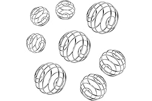 Shaker Balls, 8PCS Protein Powder Wire Whisk Balls for Mixer Bottles