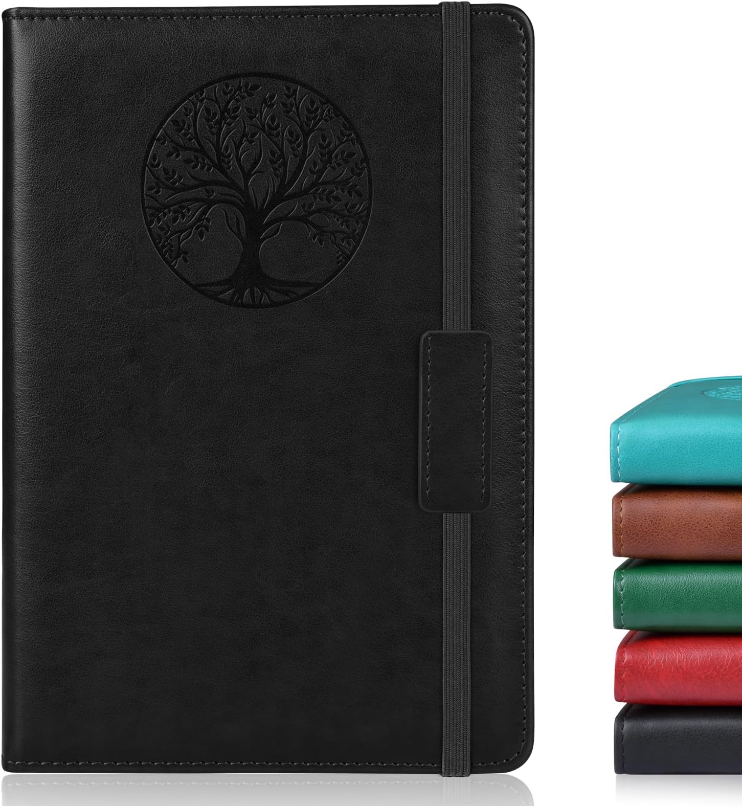 Lined Journal Notebook for Women Men,256 Thick Pages,A5 Hardcover Vintage Leather Journal for Writing,Travel,Business,Work, School,College Ruled Notebooks for Note Taking,Daily Diary 5.7"×8.3"