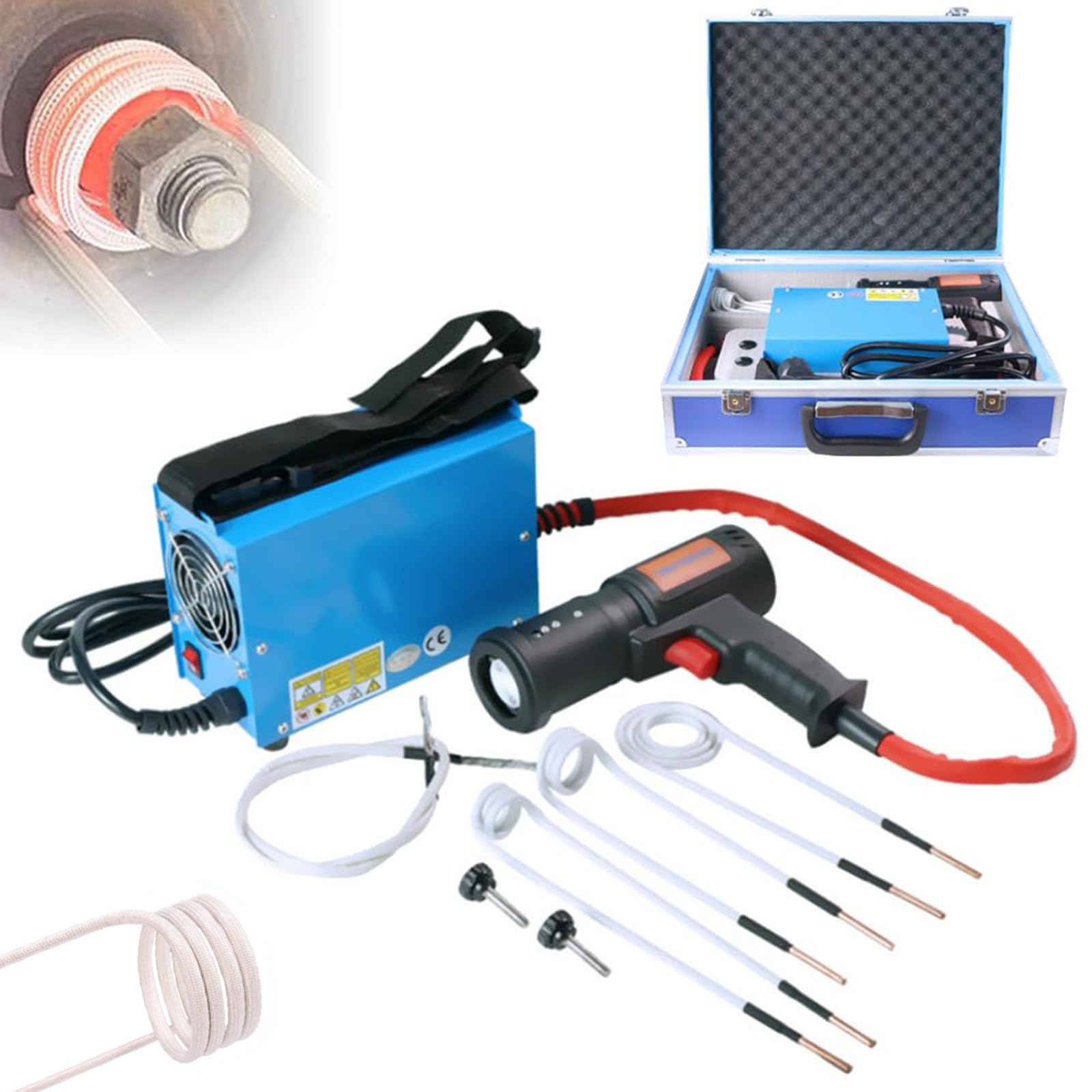 Chauffage du métal dépasse 800 ℃ outil induction thermique boulon 1.5kW