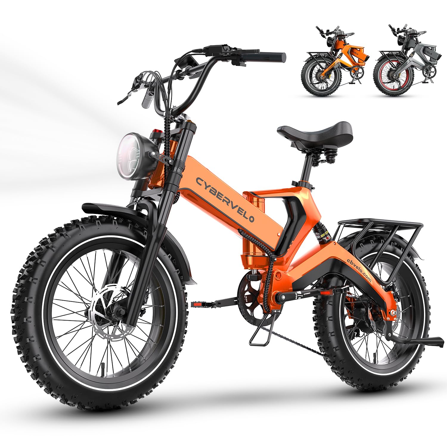 1000W(Peak 2000W) Folding Electric Bike for Adults,35MPH 100Mile,48V 25Ah Removable Battery,20" x 4.0 Fat Tire Foldable Electric Bicycle,8-Speed Electric Mountain E-Bike,Commuter Ebikes