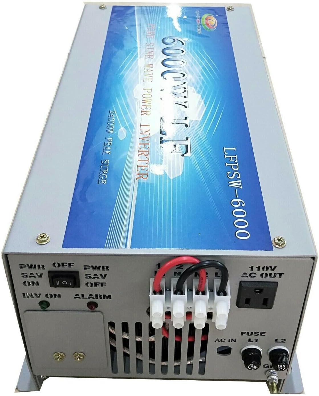 RuiCheng 6000 Watt Low Frequency Split Phase Pure Sine Wave Power Inverter 12 V Dc Input / 110 V,220 V Ac Output 60 Hz Frequency