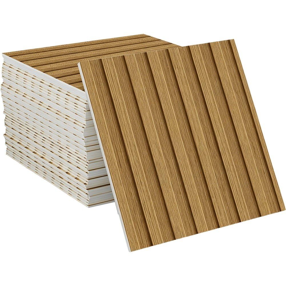 Panneaux Muraux Adhésifs Bois Texturé pour rénover facilement un mur de chambre abîmé