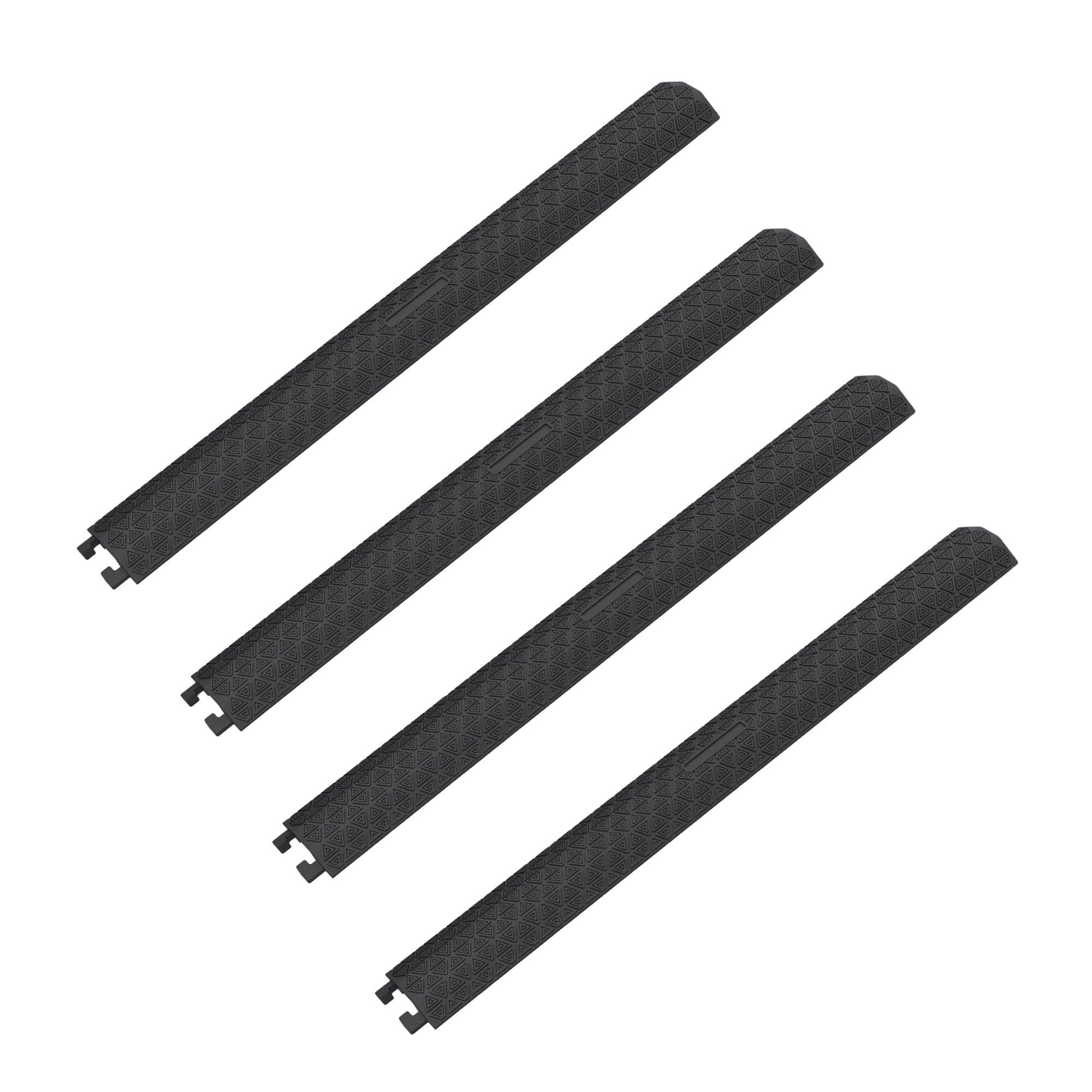 Copertura per Cavi per Pavimento, Protettore per Cavi da 80''/203cm, Rampe Protettive per Cavi e Tubazioni Pesanti per Parcheggi, Magazzini e Case (Modello piccolo, confezione da 4 pezzi)