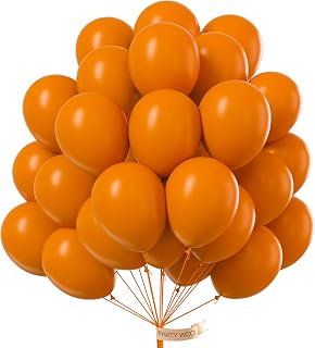 PartyWoo Burnt Orange Balloons 101pcs Terracotta Fall Color 12 Inch
