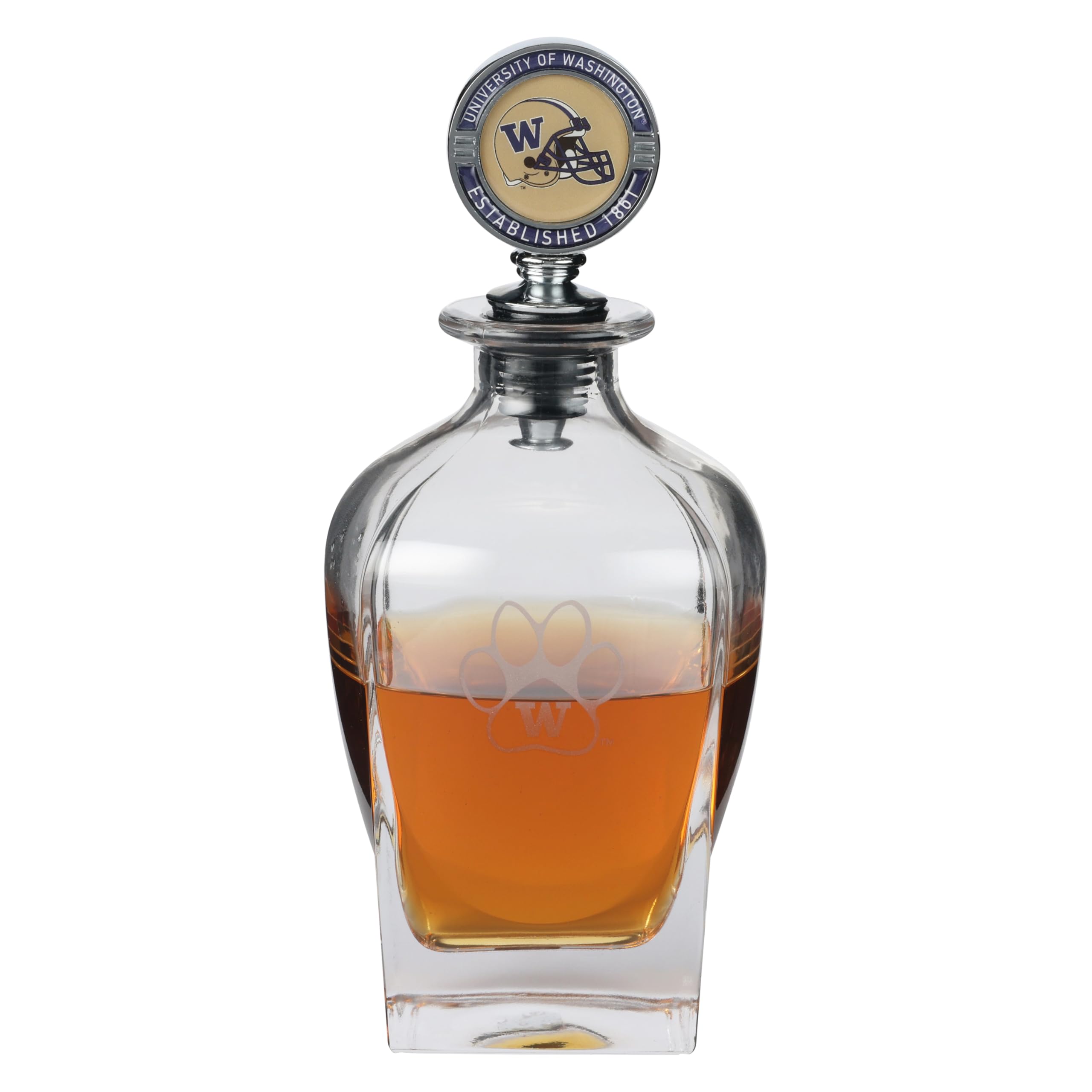 The Memory Company | Licensed NCAA Decanter with Mascot Stopper