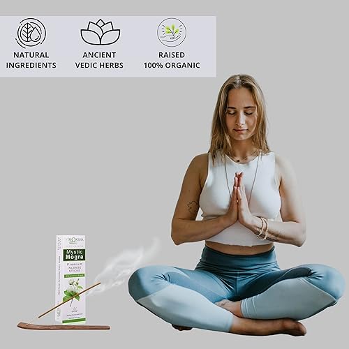 Miniatura 2 de Vimoksha Varillas de incienso eternamente espiritual (135 piezas con soporte de incienso)  8.47 oz  Tiempo de combustión de 40 minutos  Varillas de