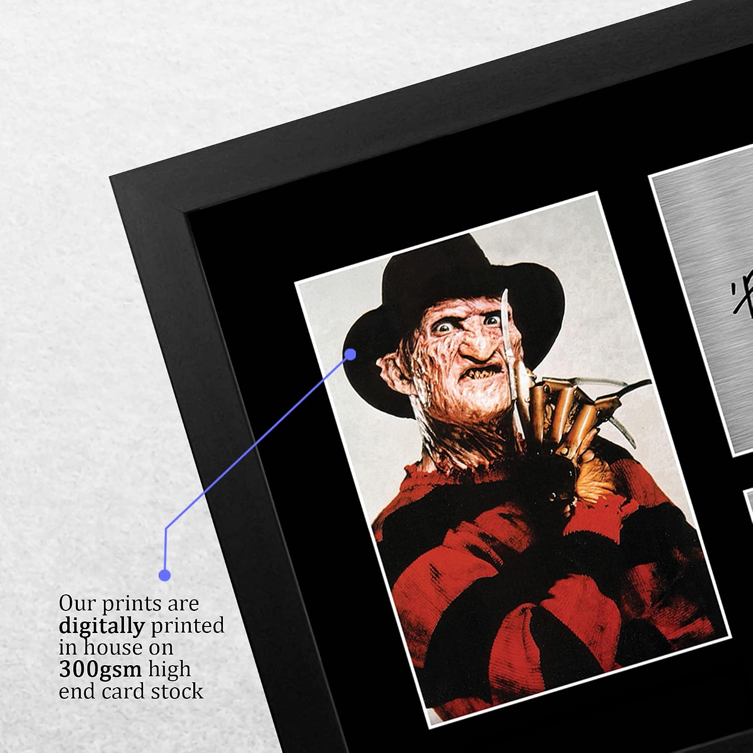 HWC Trading Freddy Krueger Gift Signed FRAMED A4 Printed Autograph Robert Englund Gifts Photo Display - Image 5