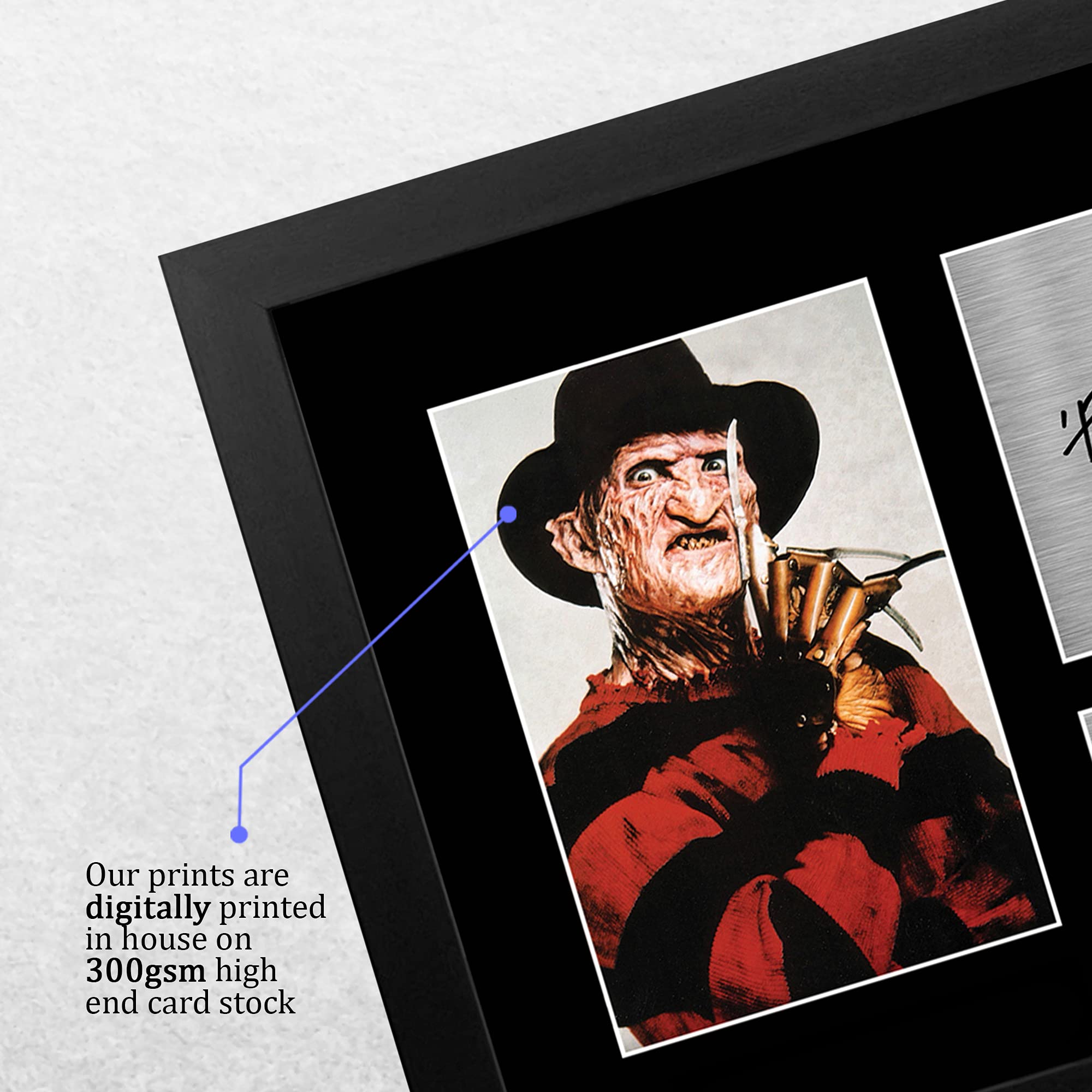 HWC Trading Freddy Krueger A4 Incorniciato Firmato Regalo Visualizzazione Delle Foto Print Immagine Autografo Stampato Per Robert Englund Gli Appassionati Di Cinema