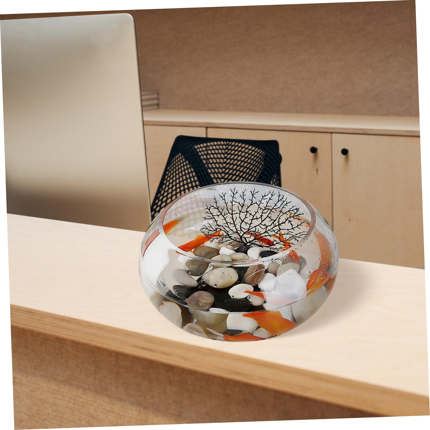 Rundes Glasfischglas mit Hoher Transparenz für Goldfische