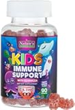 Kids Immune Support Supplement Gummies - Daily Childrens Vitamins C, Zinc & Echinacea - Gummy for Kids Immunity Support, Ages 4 and Up, Natural Berry Flavor, Non-GMO, Gluten-Free & Vegan - 90 Gummies