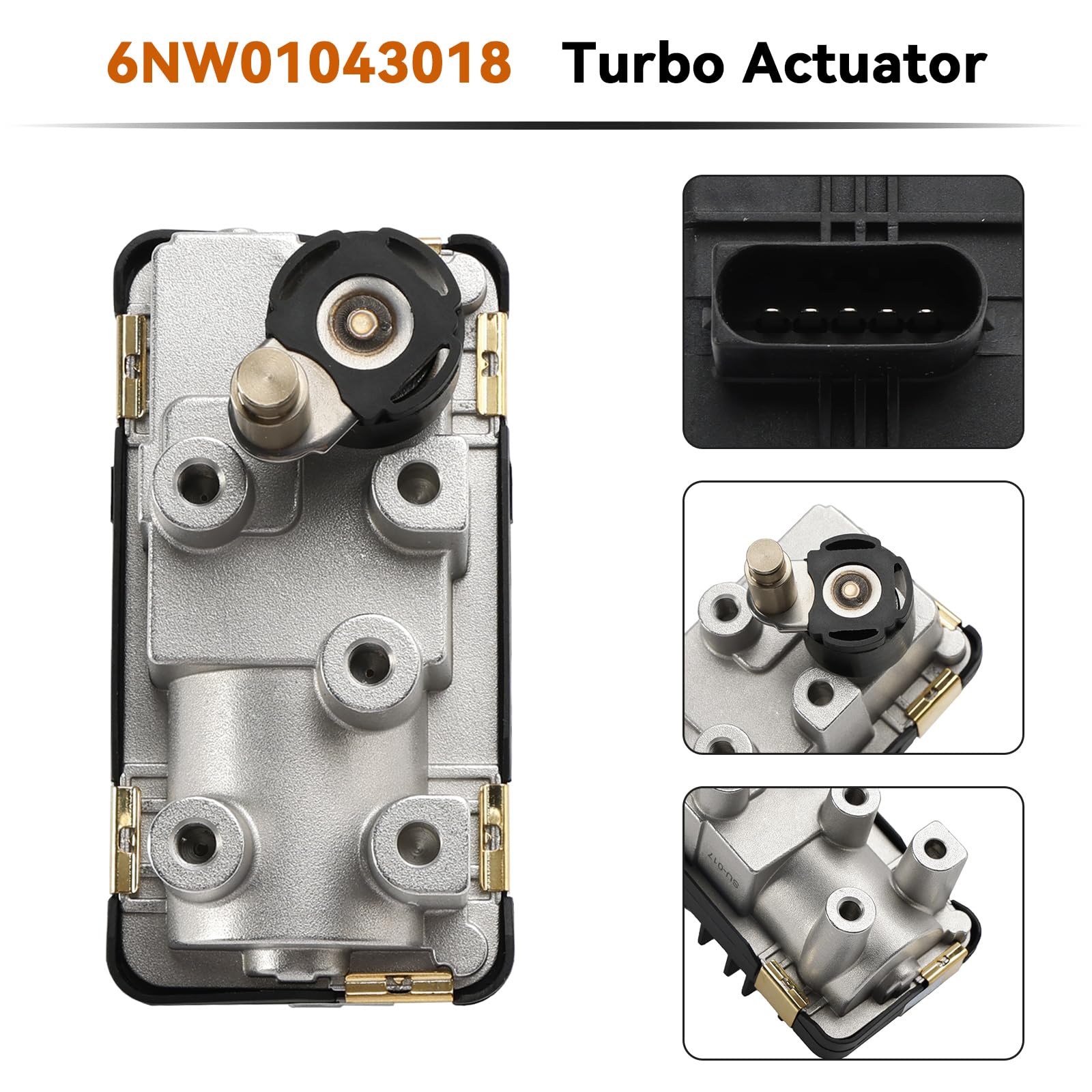 Turbocharger Actuator/Turbo Actuator 59001107213 6NW010430-18 pour BMW X1 F48, X2 F39, 2 Series F45, F46, pour Mini F54, F60 218d, 18d, Cooper D, B47, C20 Engine, Replacement 8513635