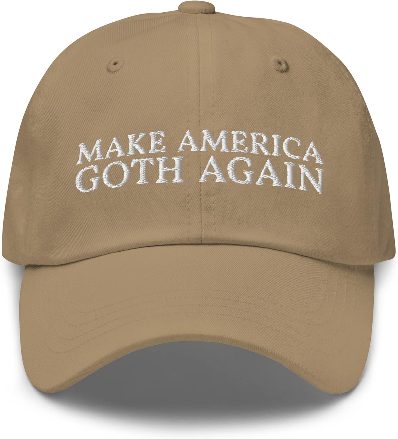 Make America Goth Again Dad Hat - Funny Punk Music, Rock Embroidered Cap