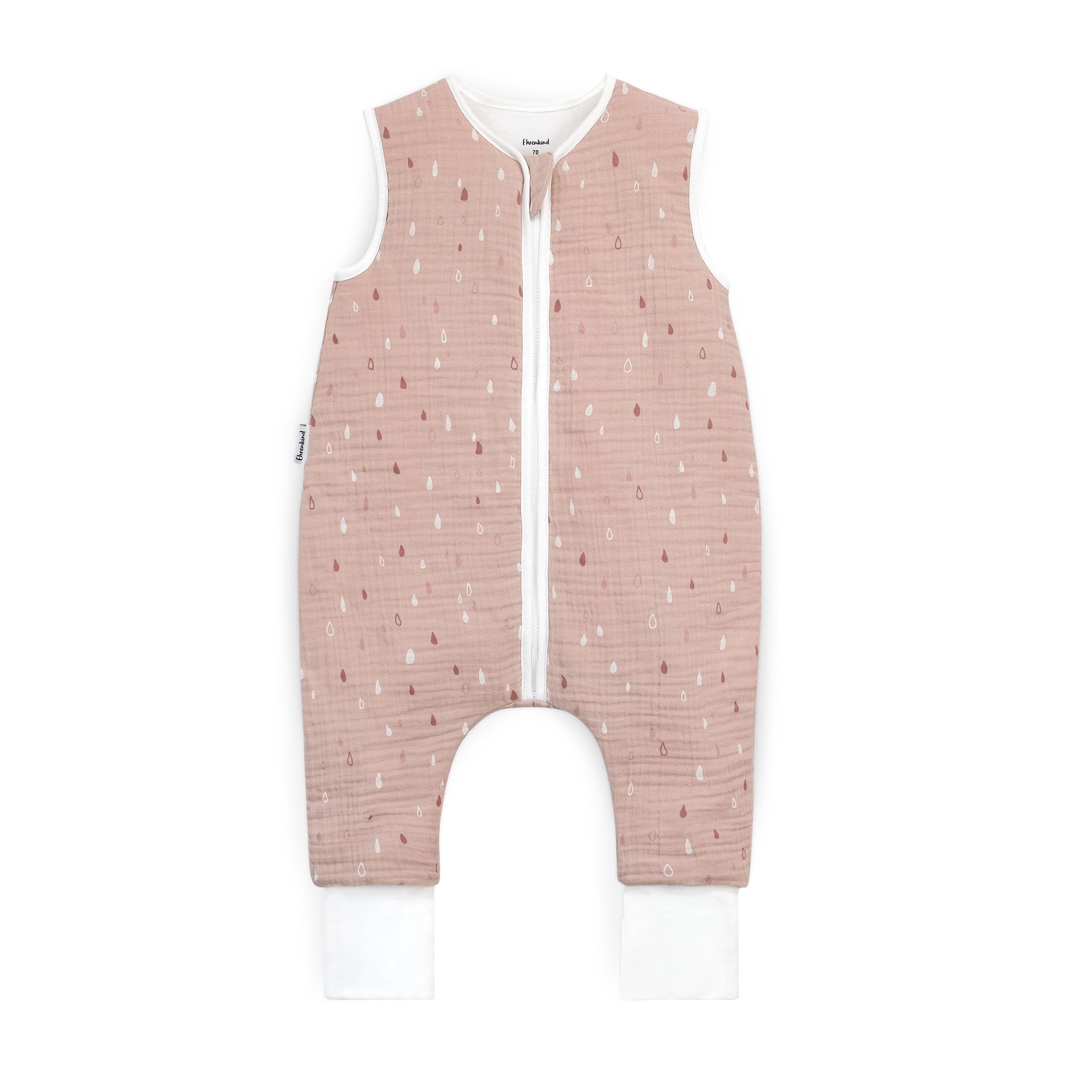 Ehrenkind® Schlafsack mit Füßen | Musselin 2.5 TOG | Babyschlafsack mit 100% Bio-Baumwolle OEKO-TEX