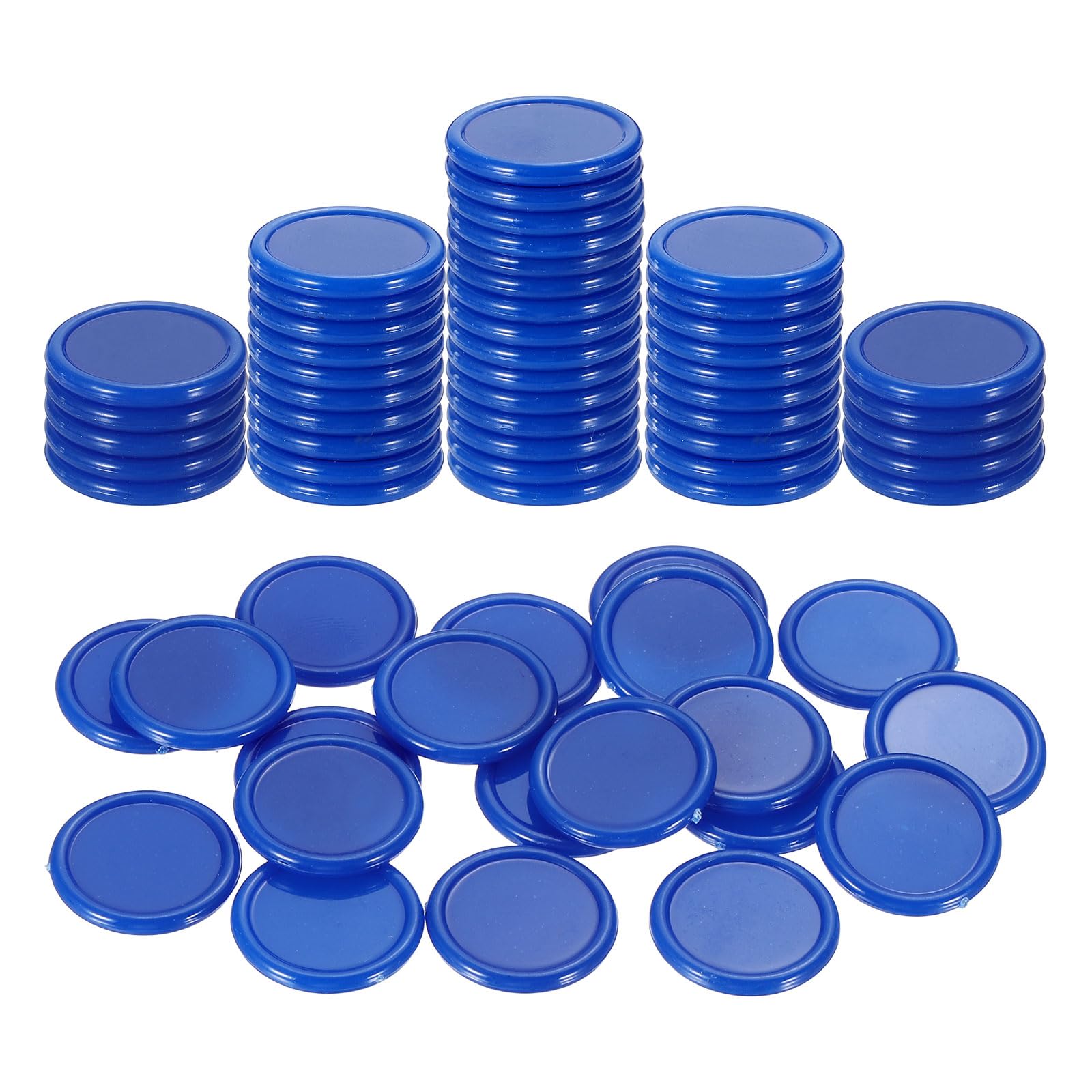 QUARKZMAN 100 Pezzi 0.8 Pollici Fiche Di Plastica, Mini Fiche Bingo Contatori Apprendimento Dischi Contatori Segnaposto Opachi Gettoni Gioco Per Giocare Matematica Conteggio, Blu