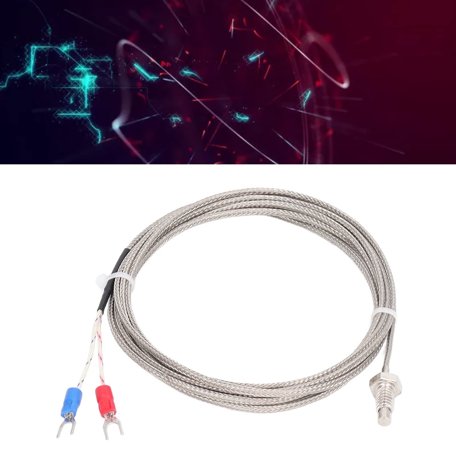 K-type Thermokoppel M6 Schroeftemperatuursensorsondes Draadtemperatuurregelaar 0‑400℃ 1 Meter