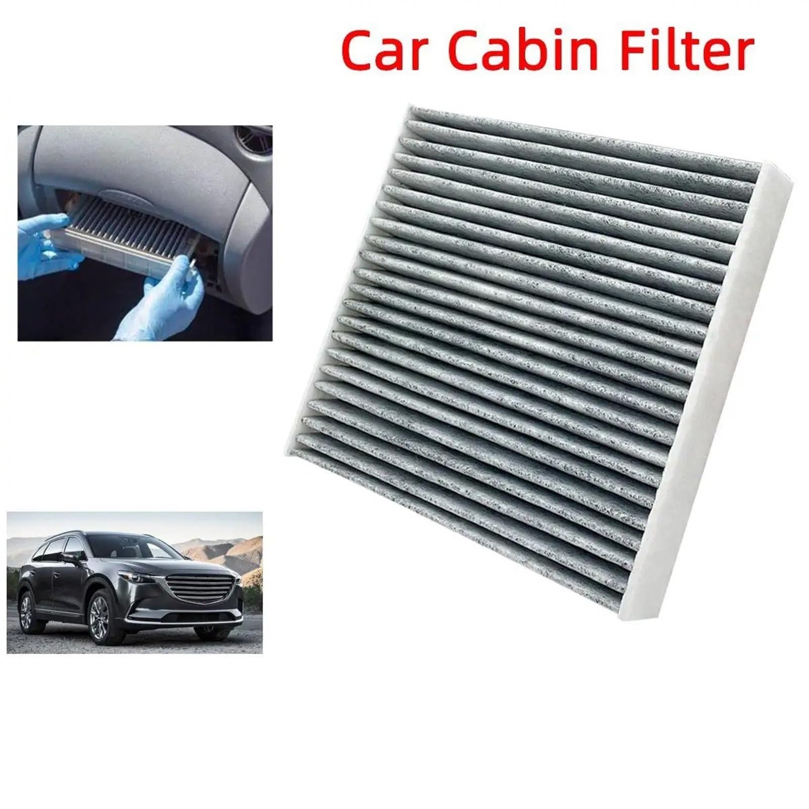 Filtro Abitacolo Ai Carboni Attivi Per Mazda Per CX-9 2016-2023 Auto Abitacolo Filtro Aria Filtri In Fibra Carbonio CF12157 87139-0E040 87139-0R030 87139-26010