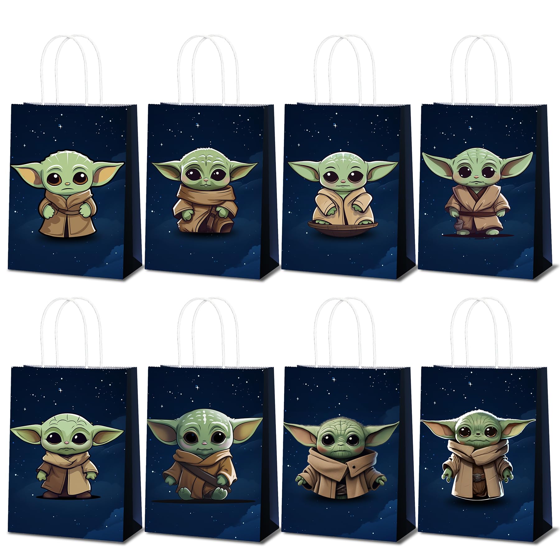 BILITOK The Inspired Party Favor Bags - 24 Pack Galactic Adventure Gift Bags for Birthday Decorations & Supplies