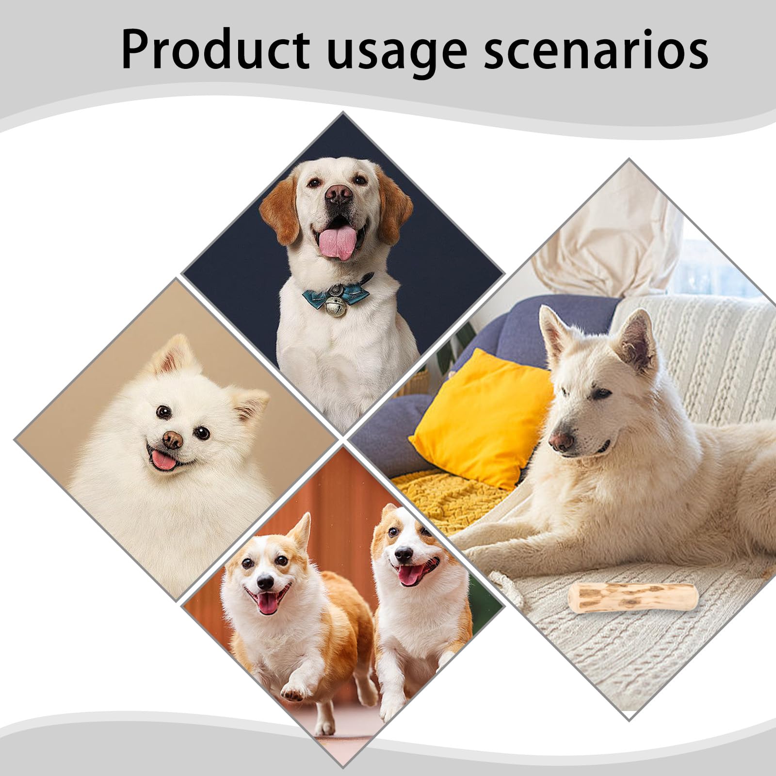 louuuou 3 PCS Coffee Wood Dog Chew - Image 4