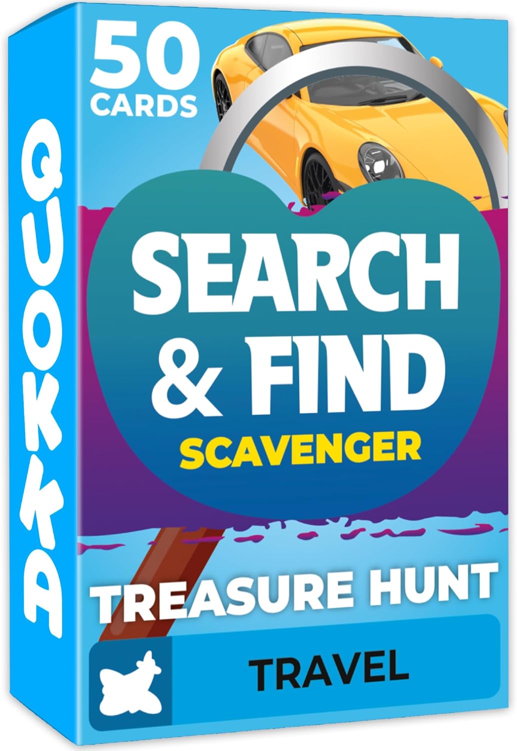 QUOKKA Scavenger Hunt Cards for Kids Ages 4-8 - Indoor Search and Find Travel Activities for Kids Ages 6-8 - Educational Travel Toys for 4-8 Year Olds - Pocket Toys for Boys Girls and Family