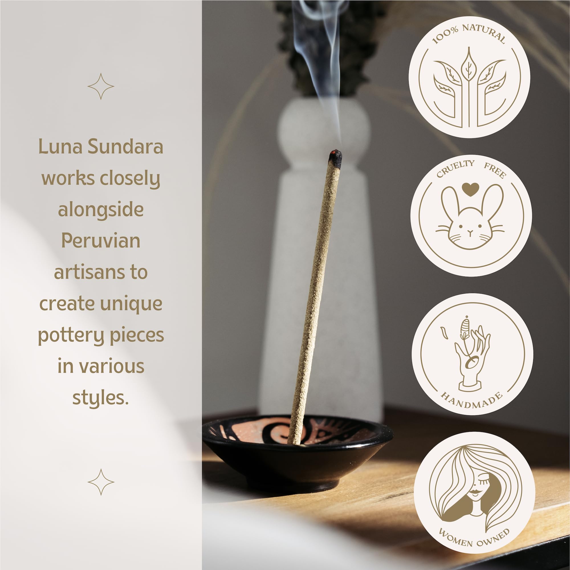Amazon.co.jp: ルナスンダラ (Luna Sundara) Incense Holder イン 