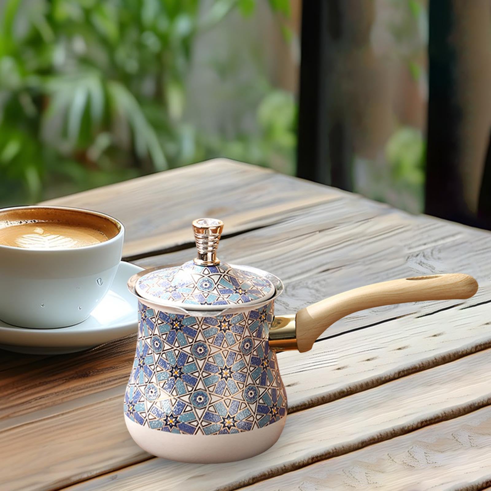 Cafetera Profesional de Acero Inoxidable con Asa Y Protector, Apta para Cocinas de Gas E Inducción, Ideal para La Cocina, Viajes Y Of, tal como se describe, 550 Ml