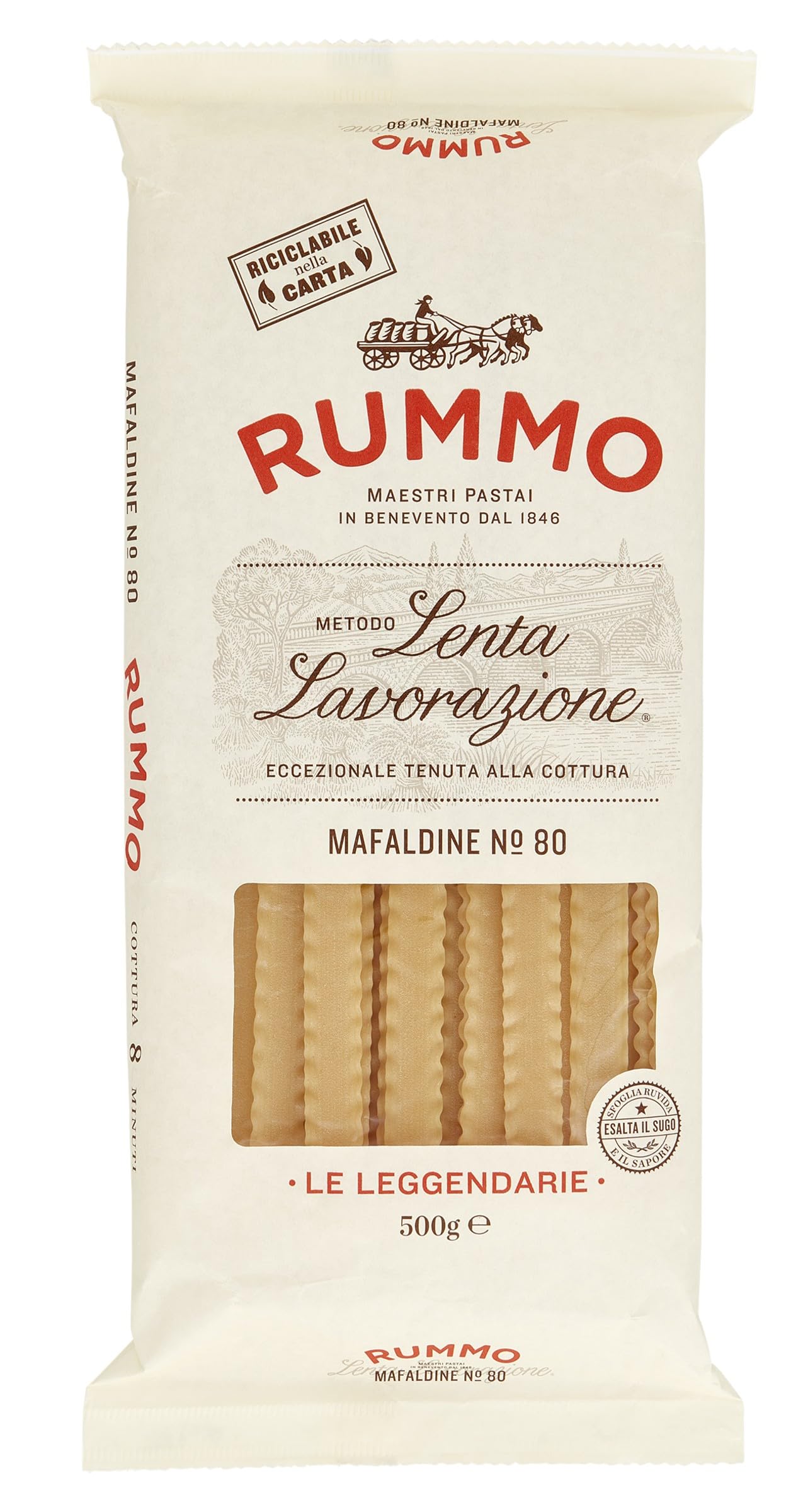 Rummo Mafaldine No.80 Premium Italian Pasta, 500 g